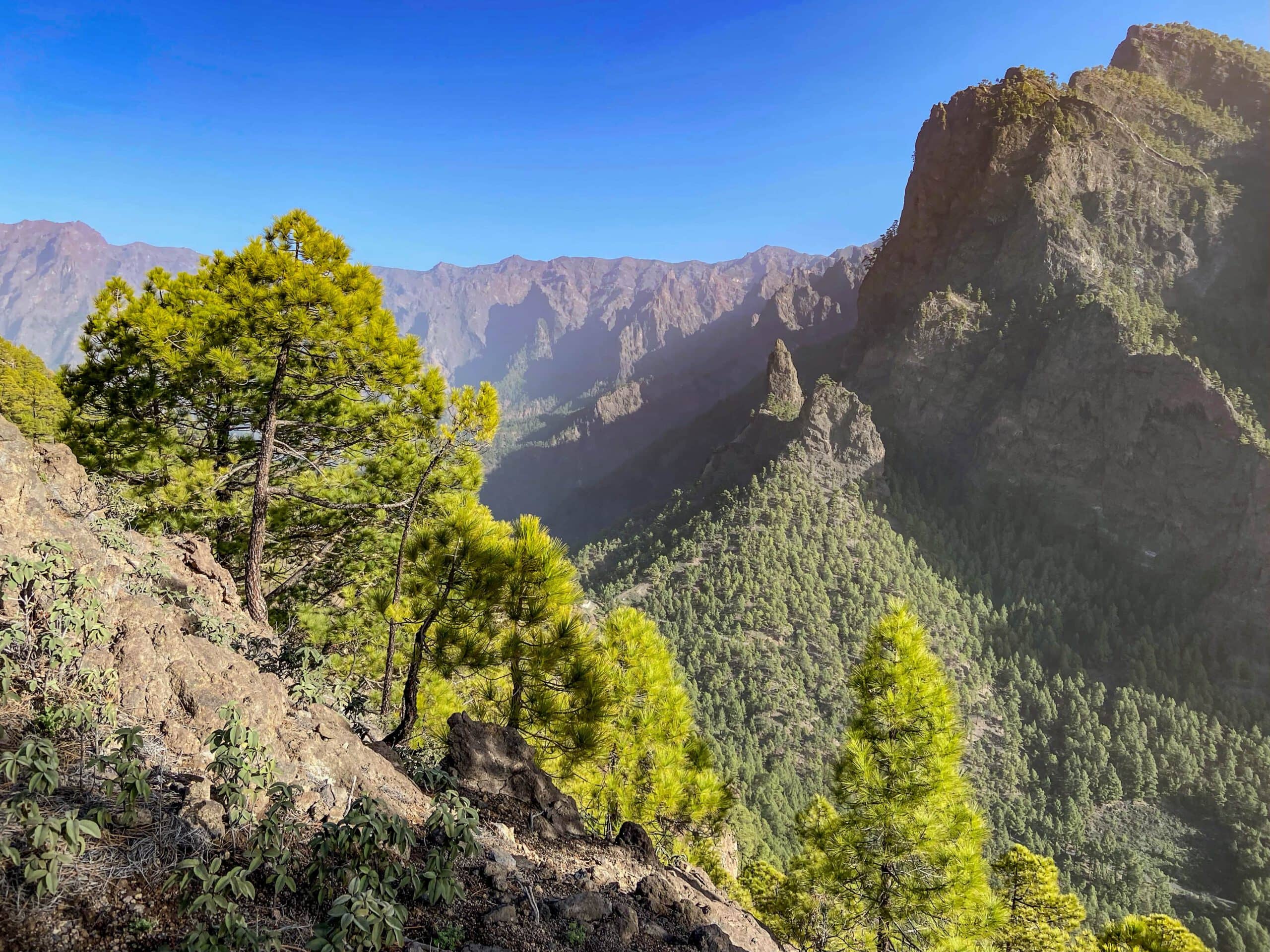 View of the Cumbrecita from Roque de los Cuervos