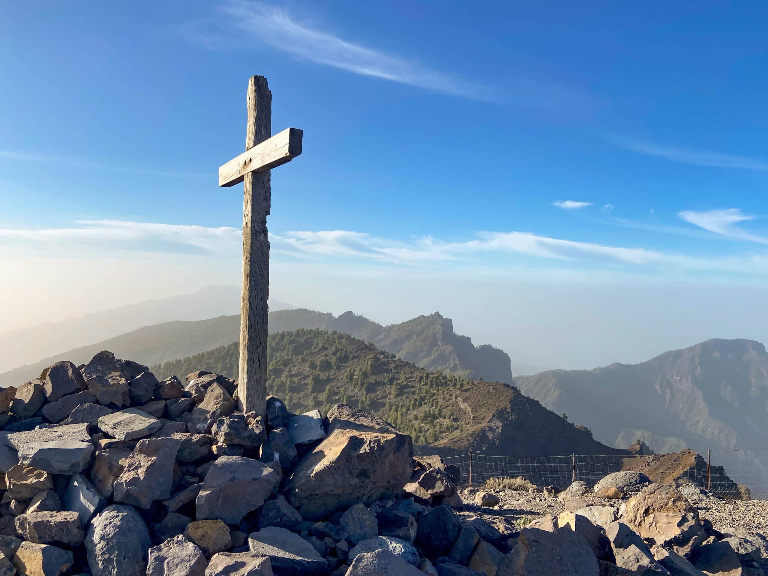 Gipfelkreuz Pico de La Nieve