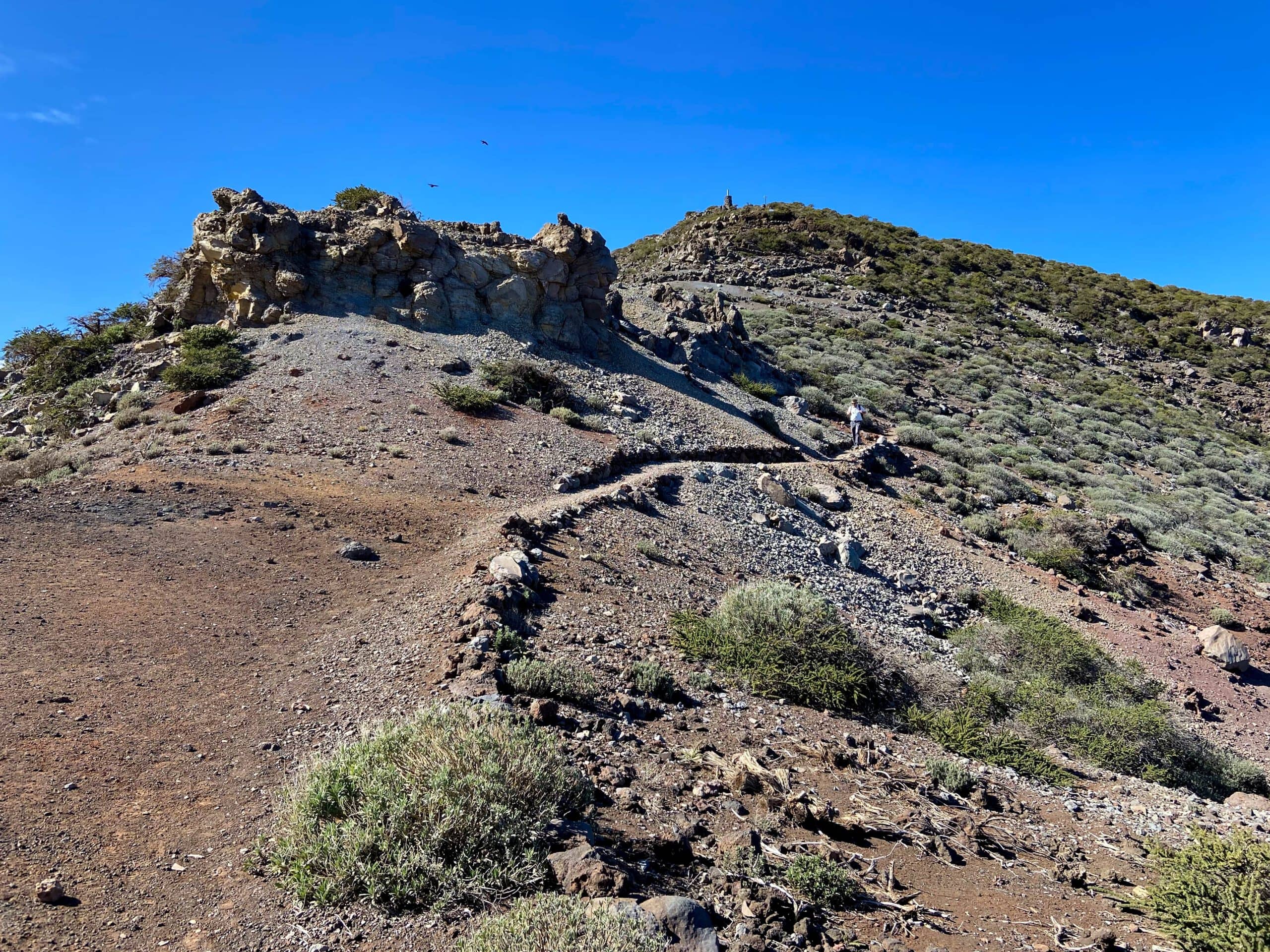 Hiker on the Caldera High Trail