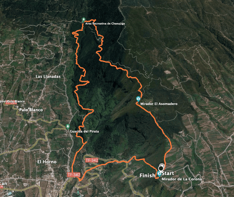 Track Circular Chanajiga - Los Realejos - Mirador Corona