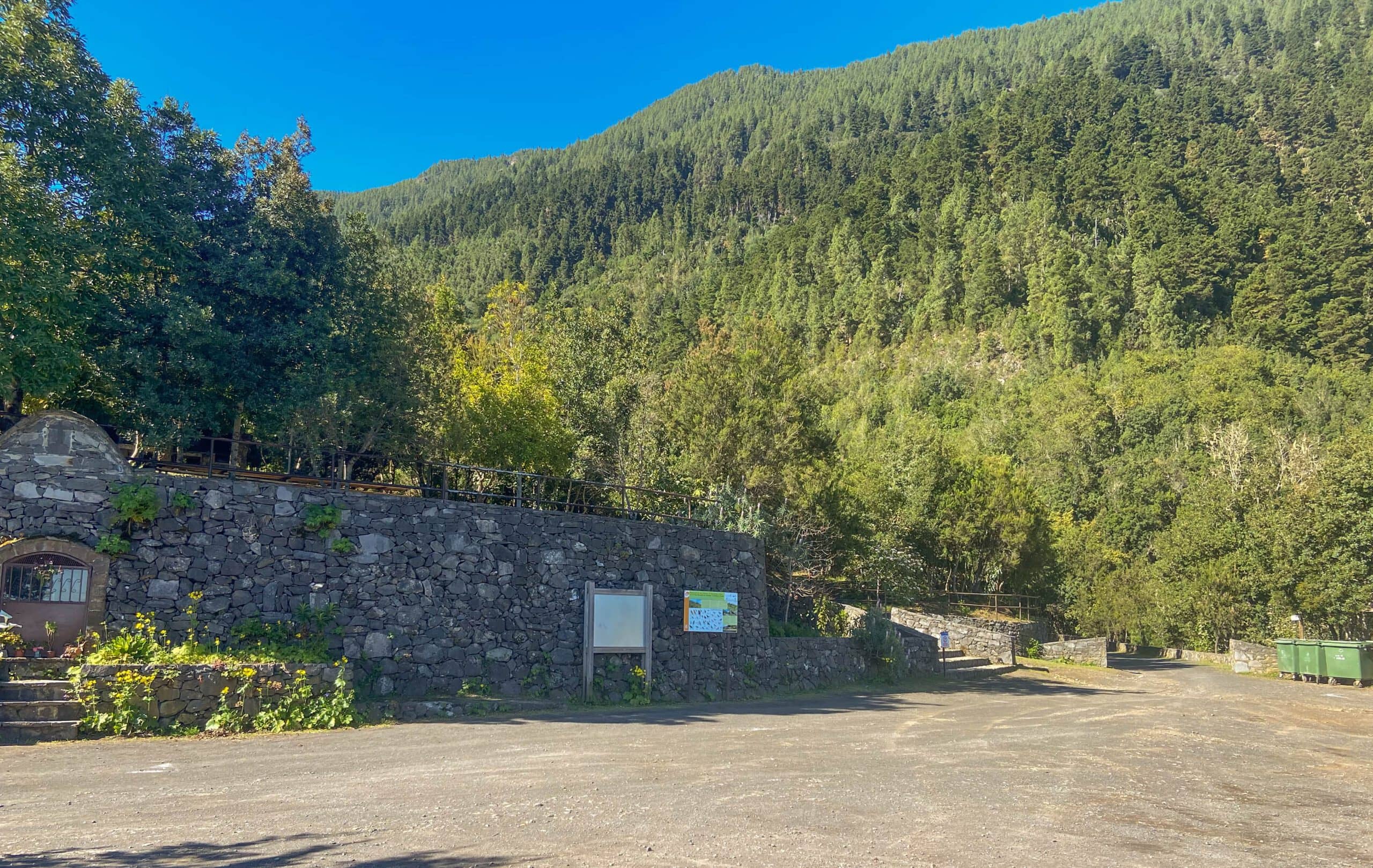 el área de descanso de Chanajiga - punto de partida de la caminata