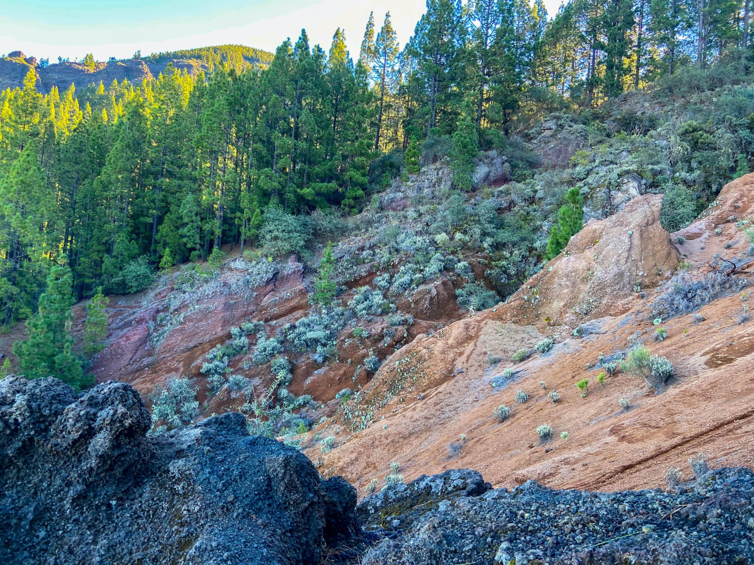 View of impressive gorges from the hiking trail