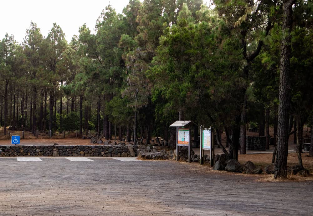 Punto de partida del área de descanso de Los Llanos