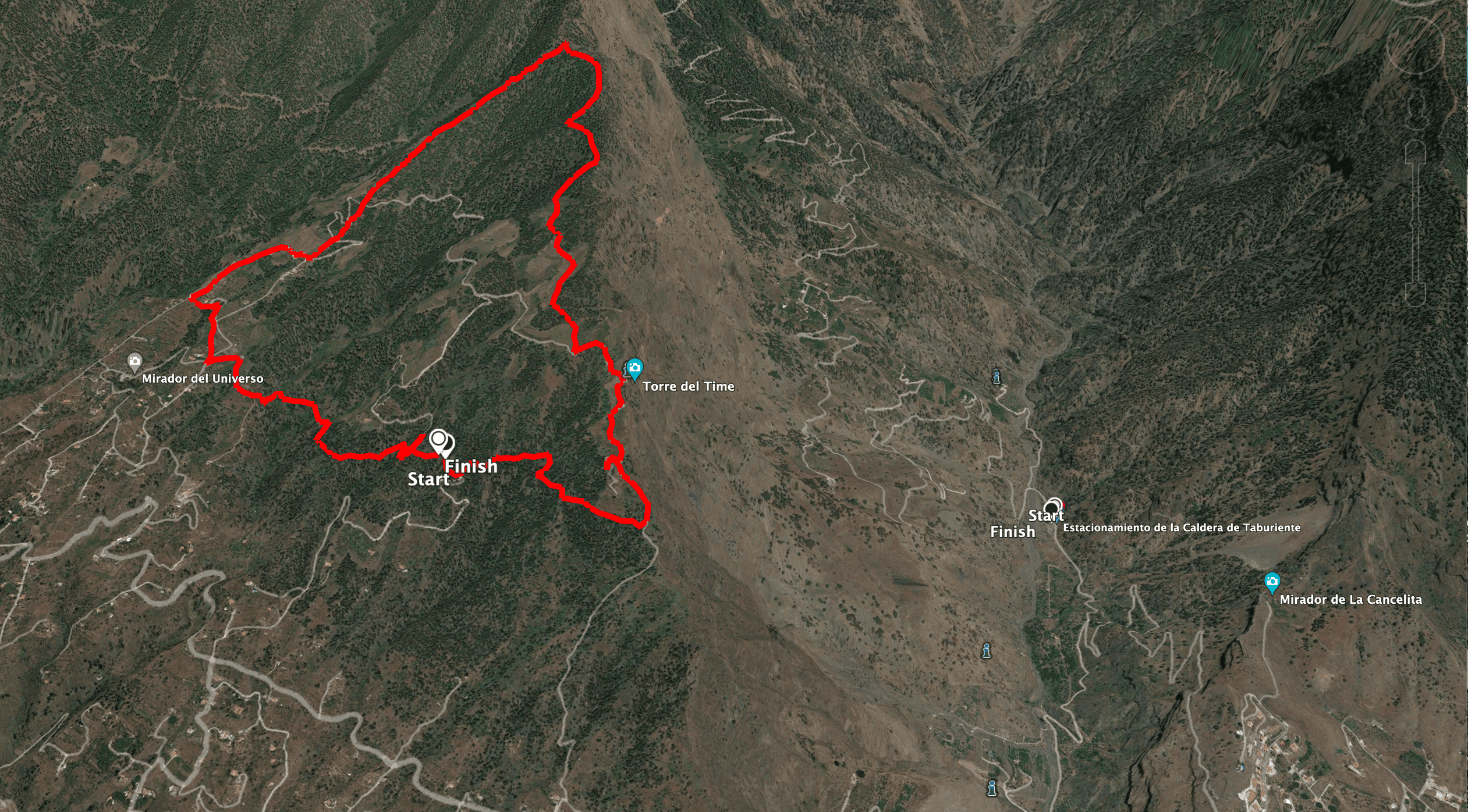 Hoya Grande and Torre del Time Hike Track