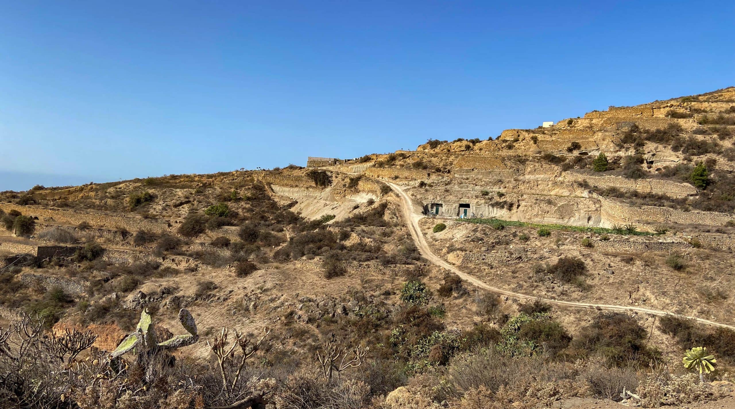 Road between La Zarza and La Sombrera