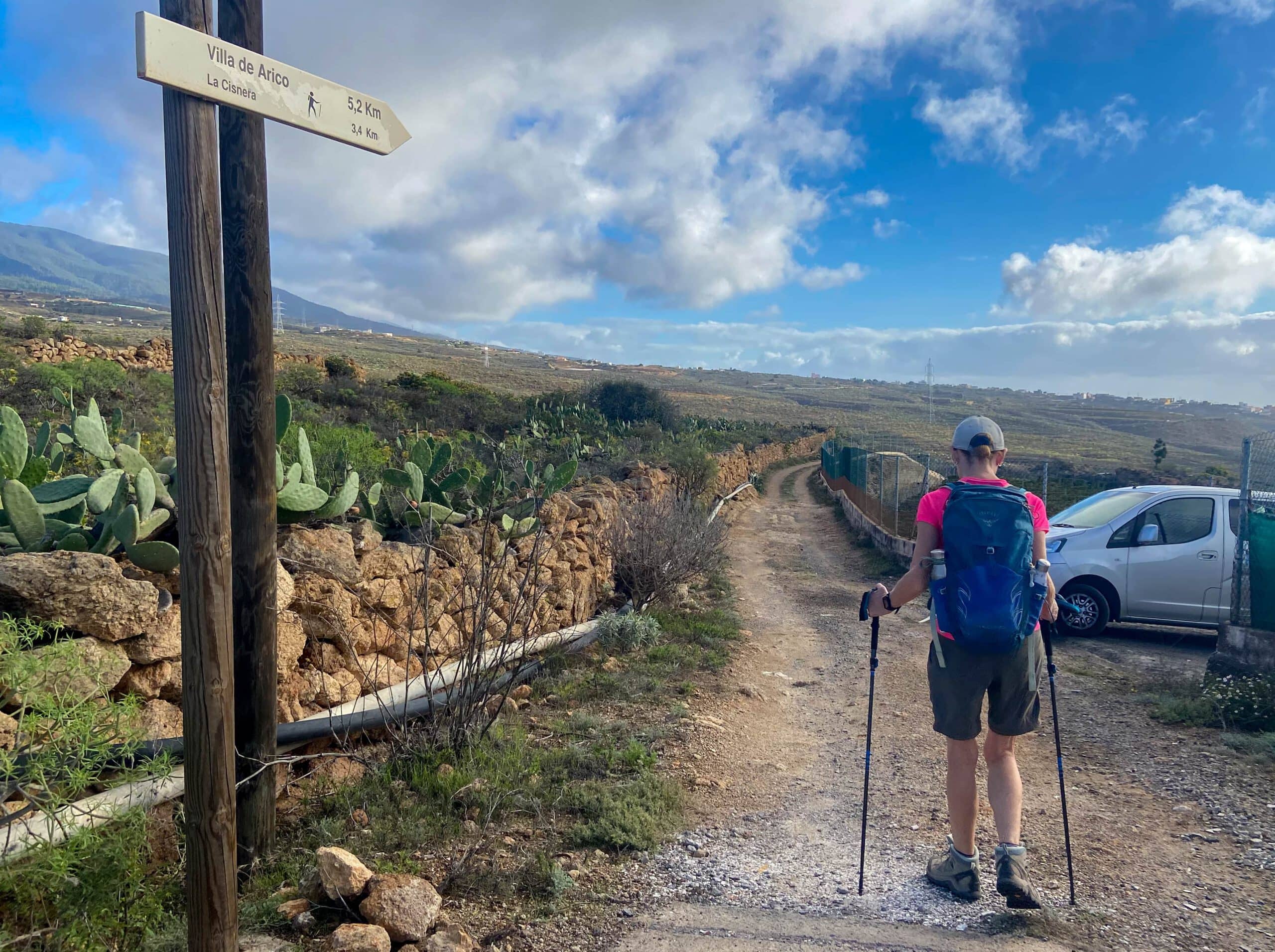 Wanderweg über El Río in Richtung Villa de Arico