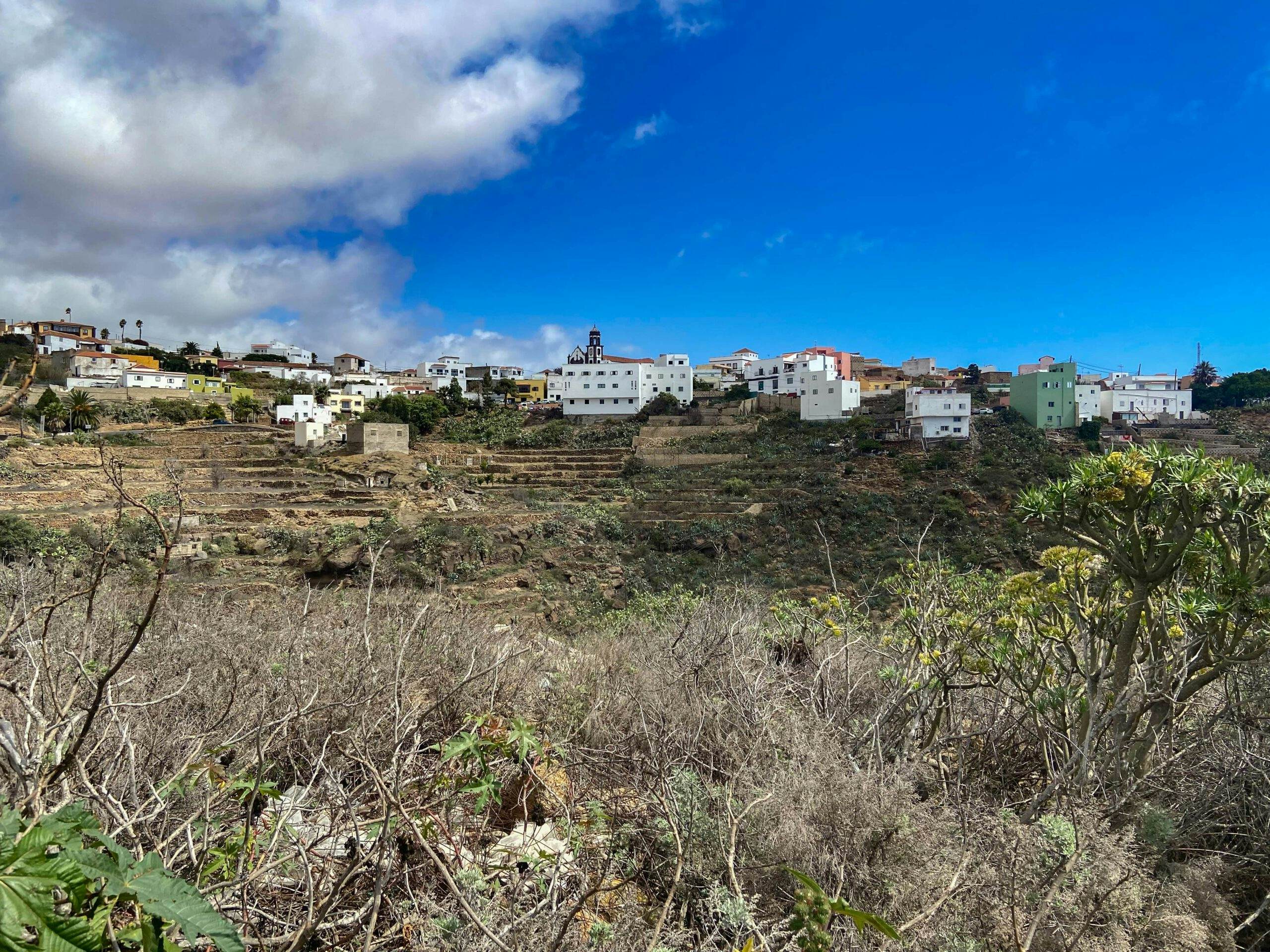 Hiking on Tenerife - Camino Real del Sur - view back to Arico