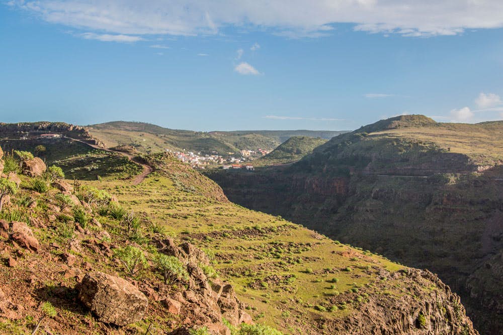 Valle Gran Rey - Vista de las mesetas