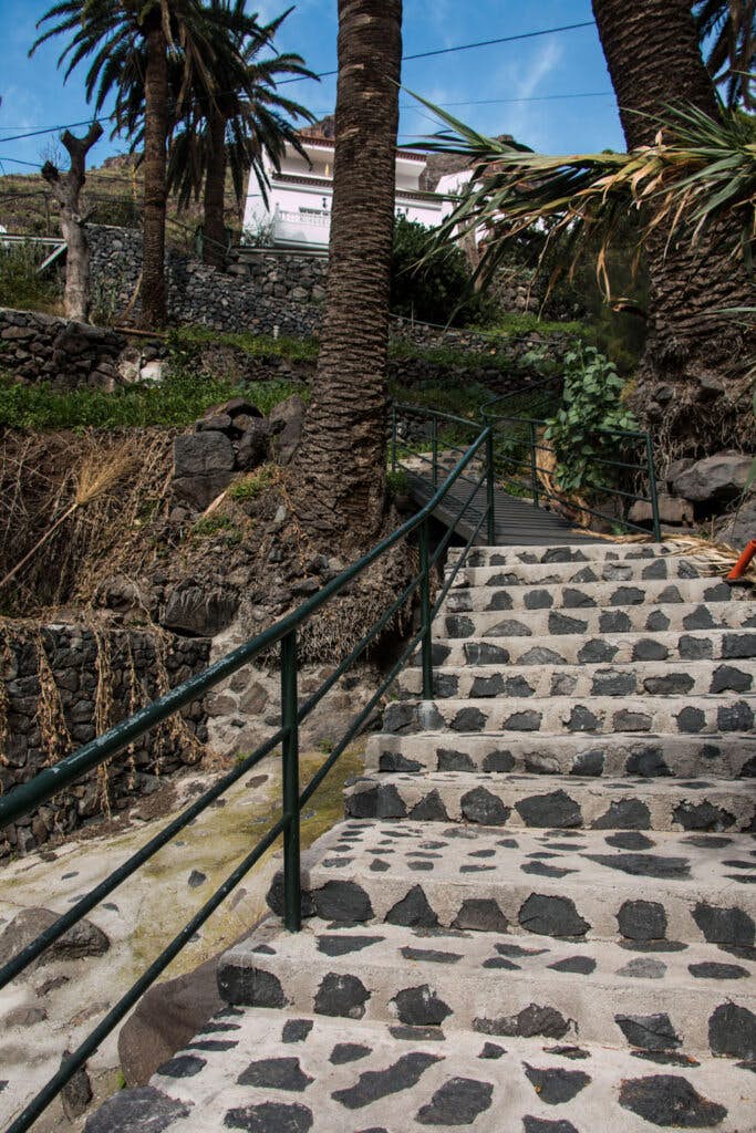 Escalera cerca de La Calera en Valle Gran Rey