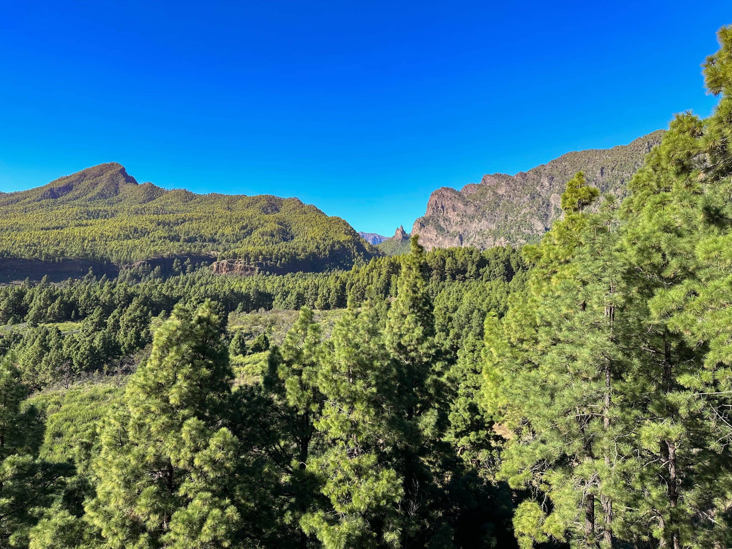 Blick auf den Bejenado, die Cumbrecita und Los Roques