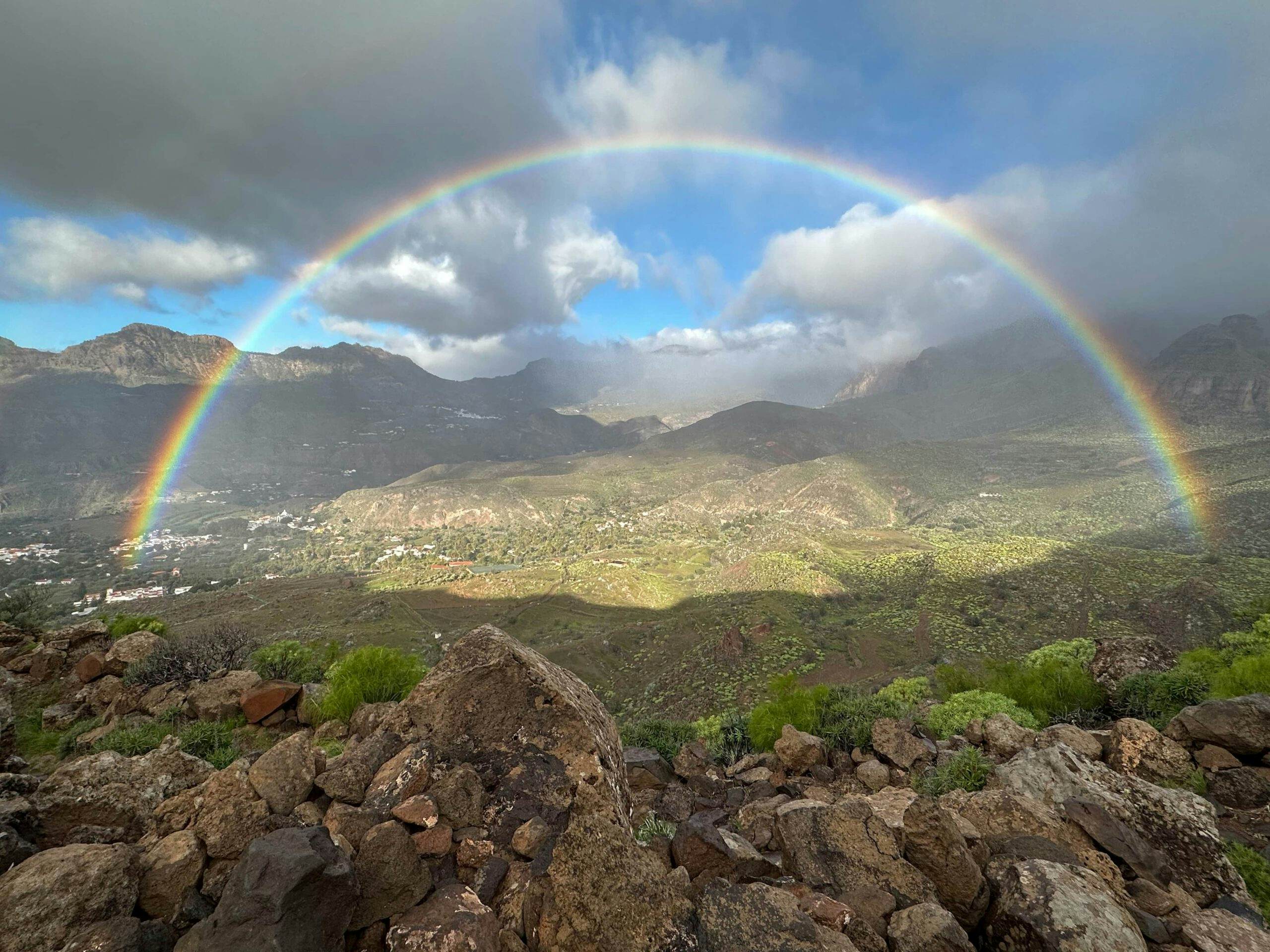 Rainbow over Santa Lucia de Tirajana