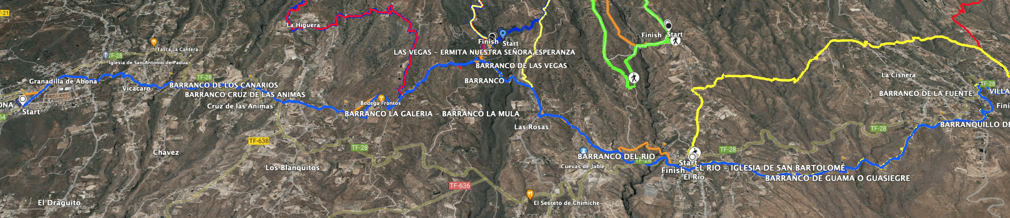Track of the hike Camino Real del Sur Granadilla de Abona to Villa de Arico