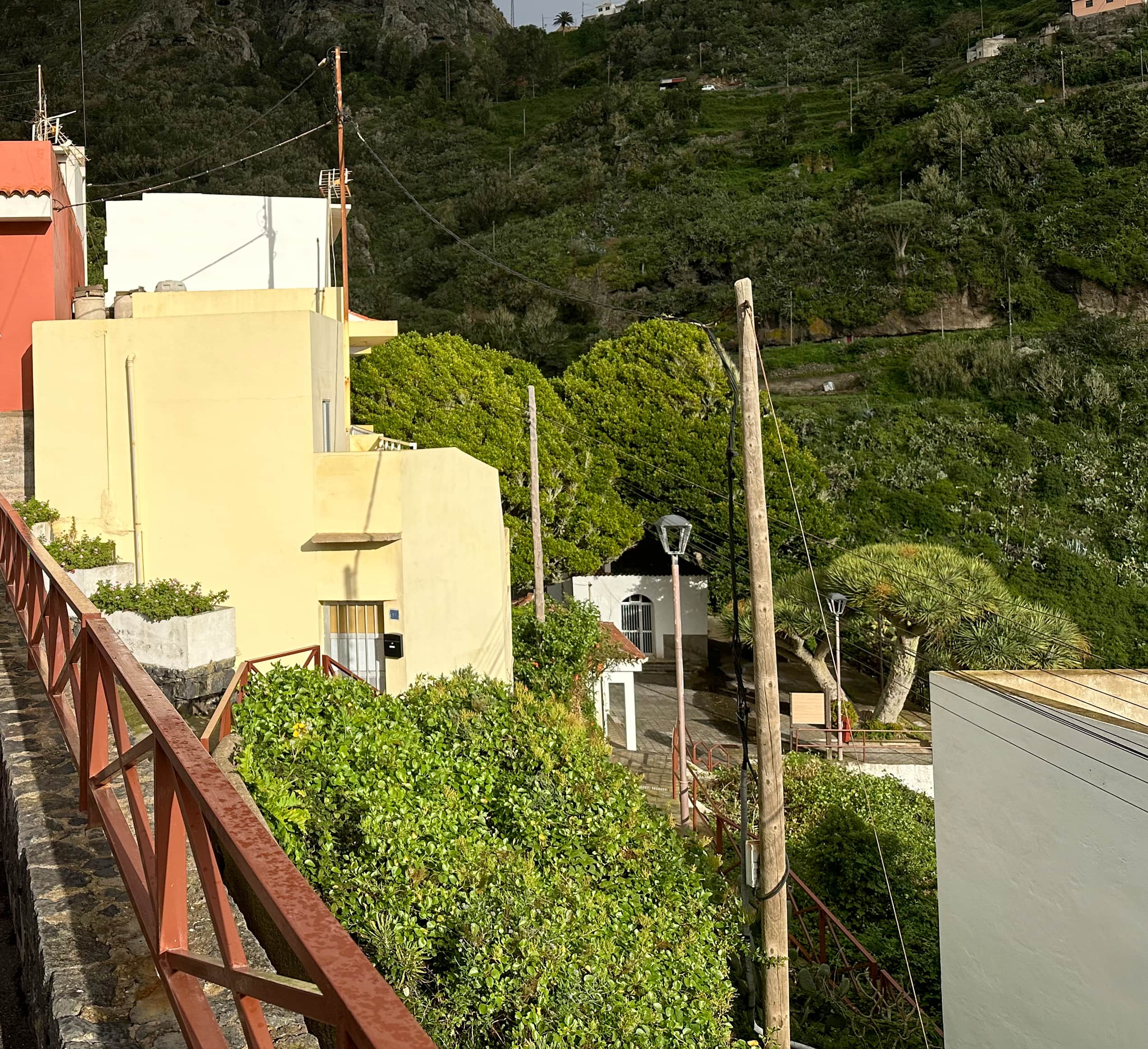 Starting point of the hike in Lomo de las Bodegas