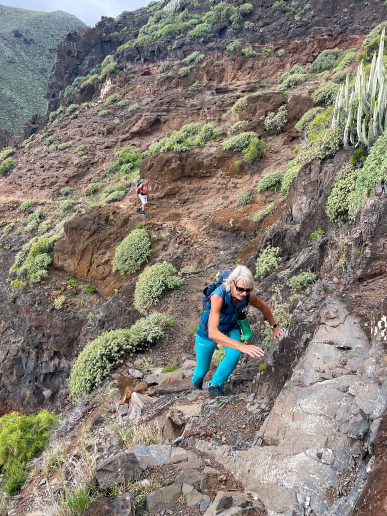 Caution is advised on the cliff path