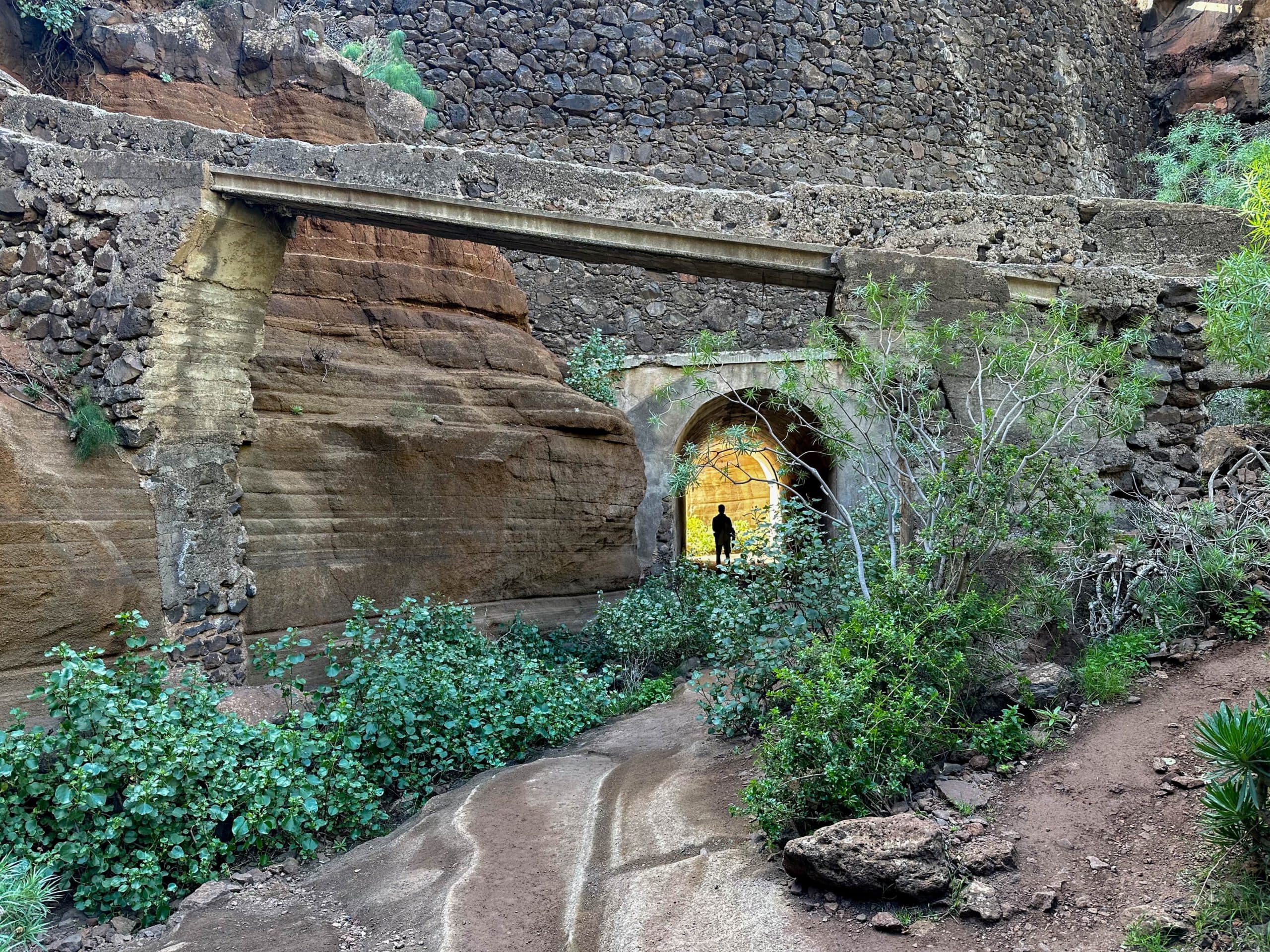 alte Wasserleitung im Barranco de Las Vacas