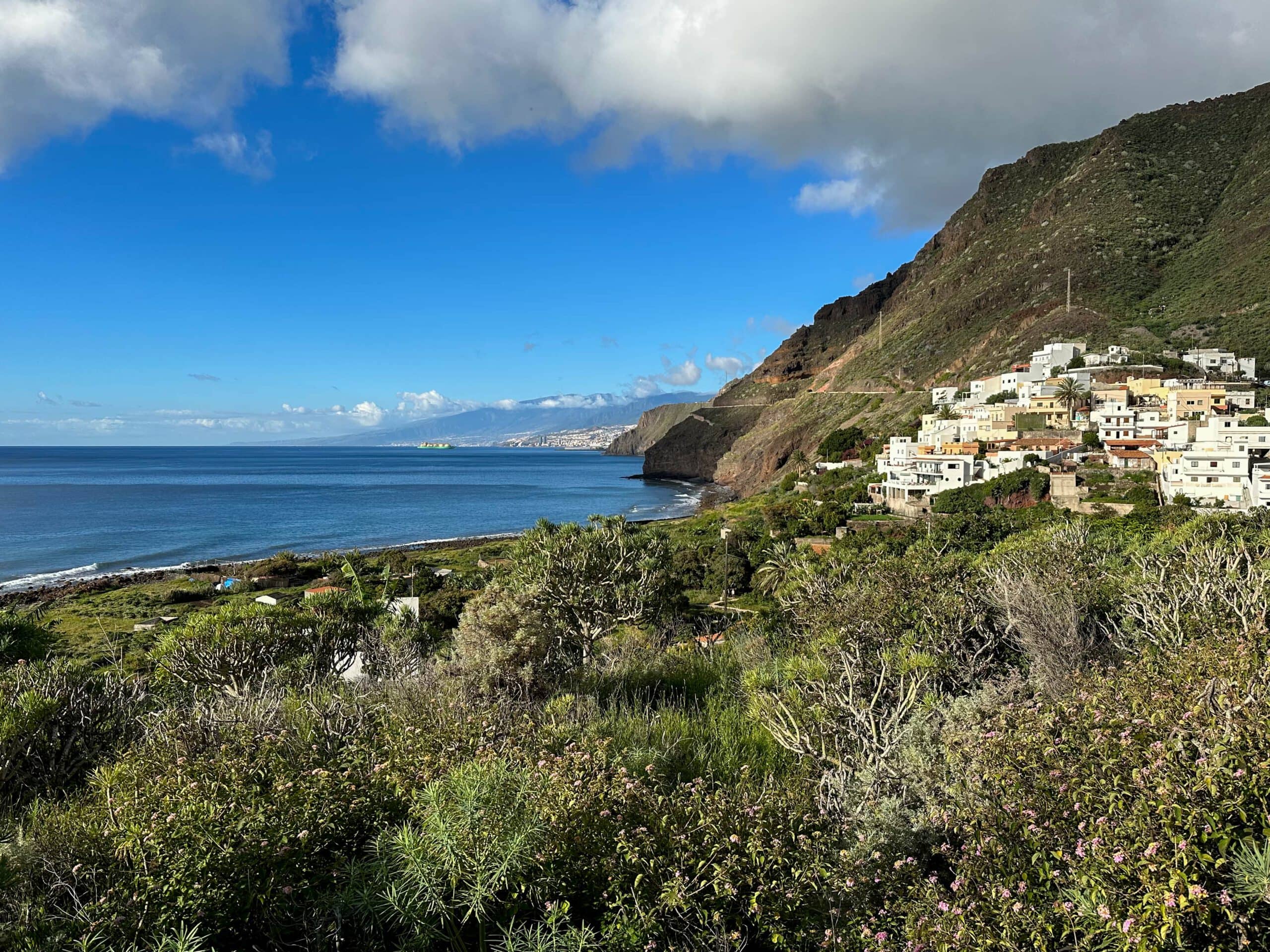 View of Igueste from the lower hiking trail