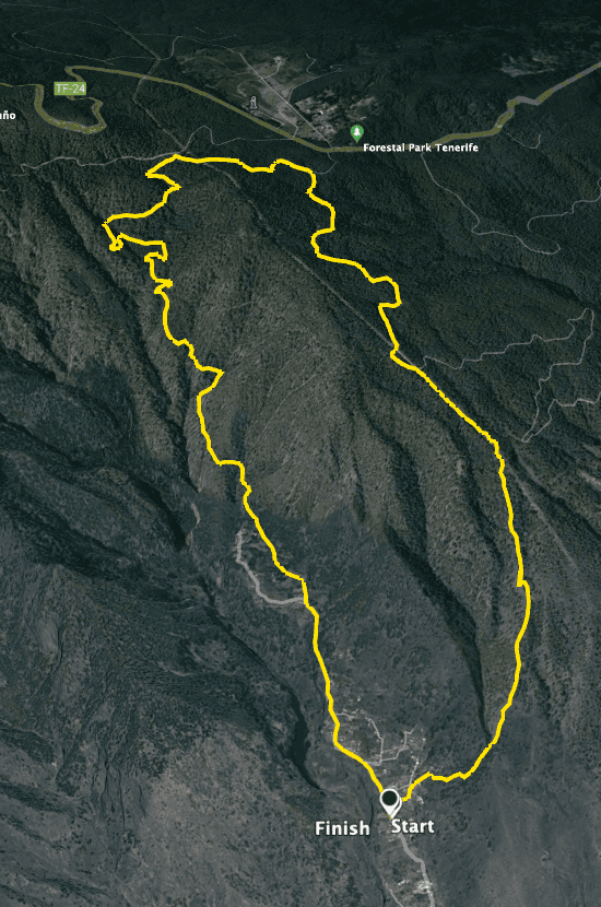 Track der Wanderung Igueste de Candelaria