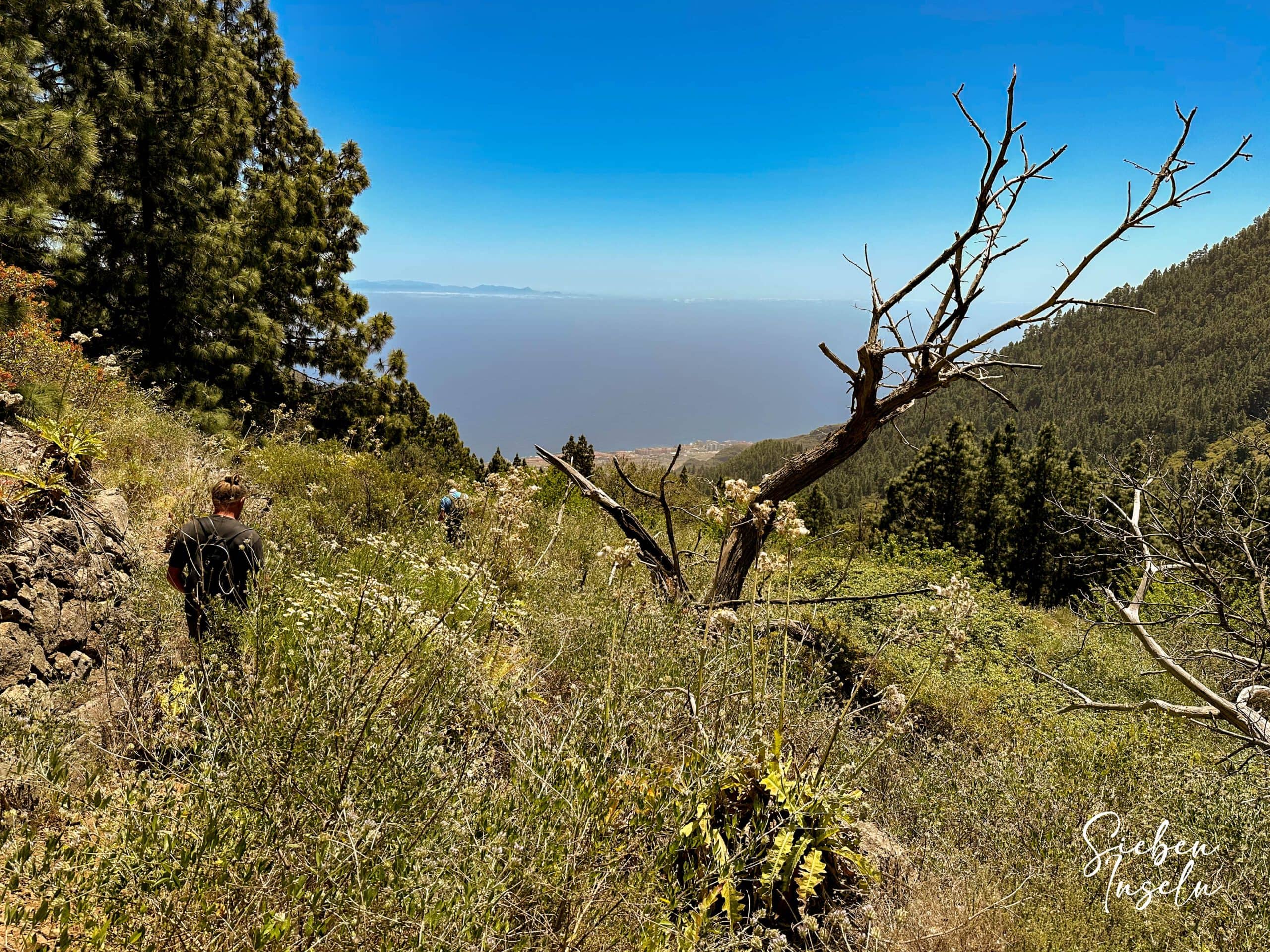 Descent with a view of Gran Canaria