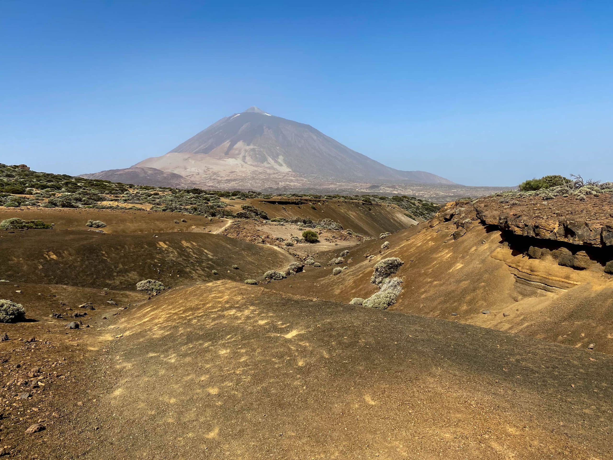 View from the Montaña de las Arenas Negras Saddle to Teide