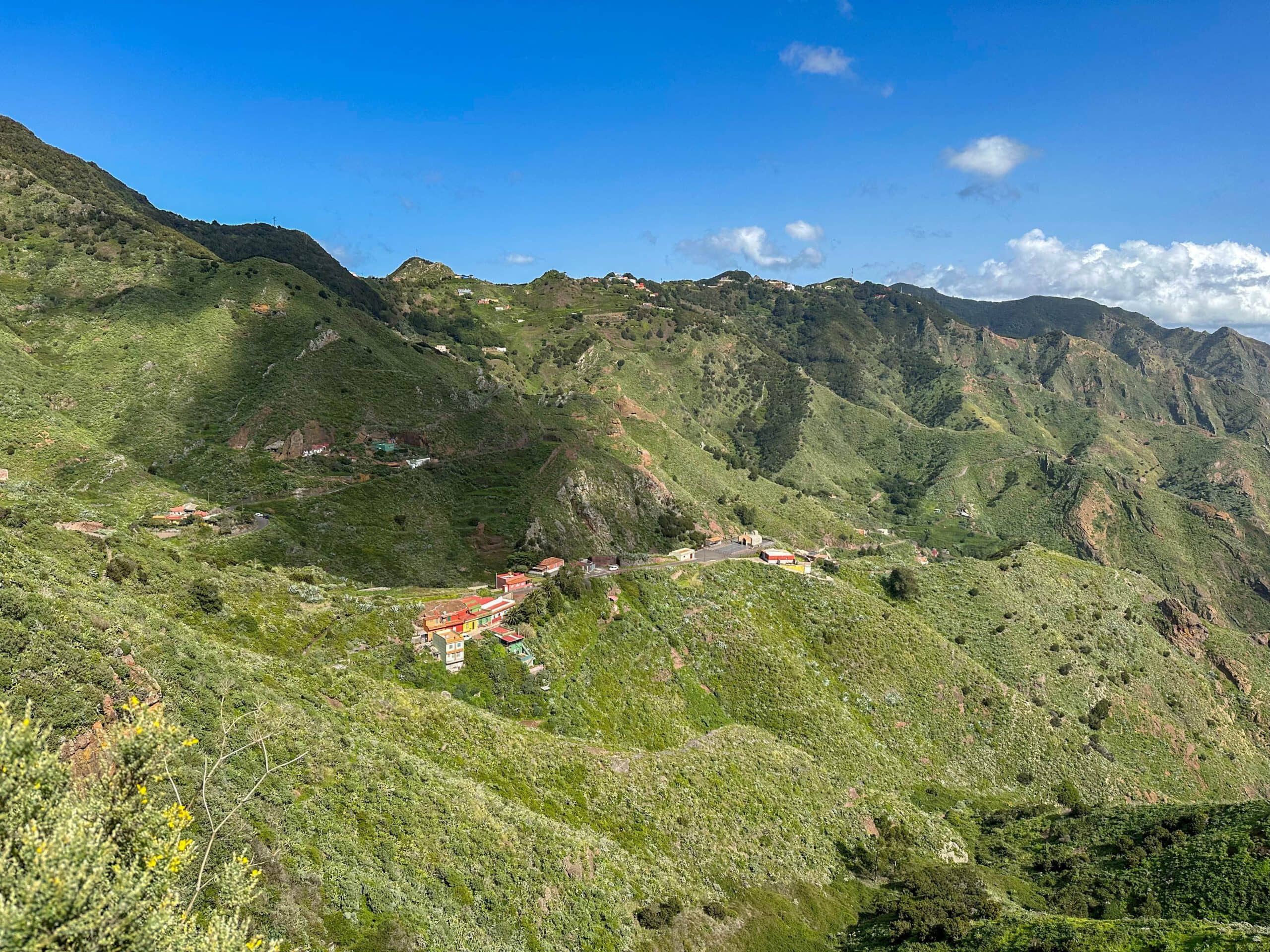 View of Los Catalanes from the hiking trail