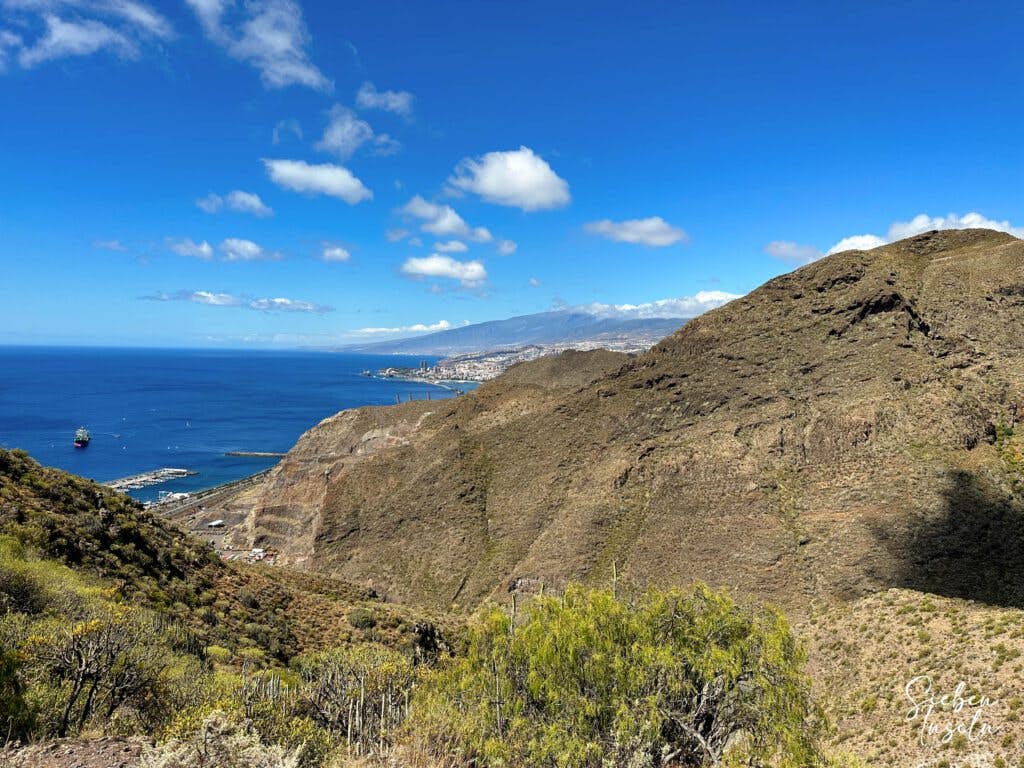 View of Santa Cruz de Tenerife from the heights
