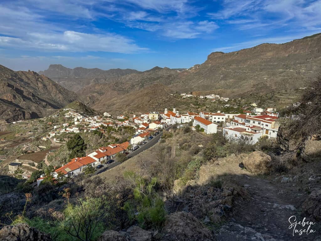 Vista de vuelta a Tejeda
