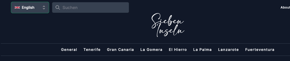 On the start page you can first search for the island or use the search function at the top left.