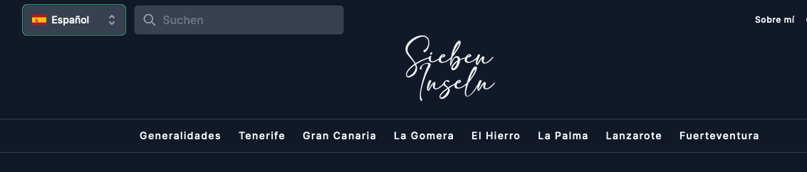 En la página de inicio puede buscar primero la isla o utilizar la función de búsqueda de la parte superior izquierda.