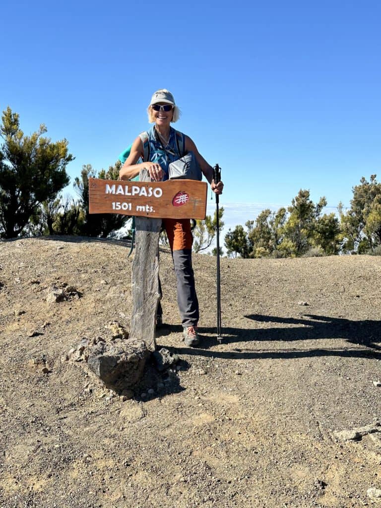 Done - at the highest point of the GR-131 Camino de la Virgin on the Malpaso