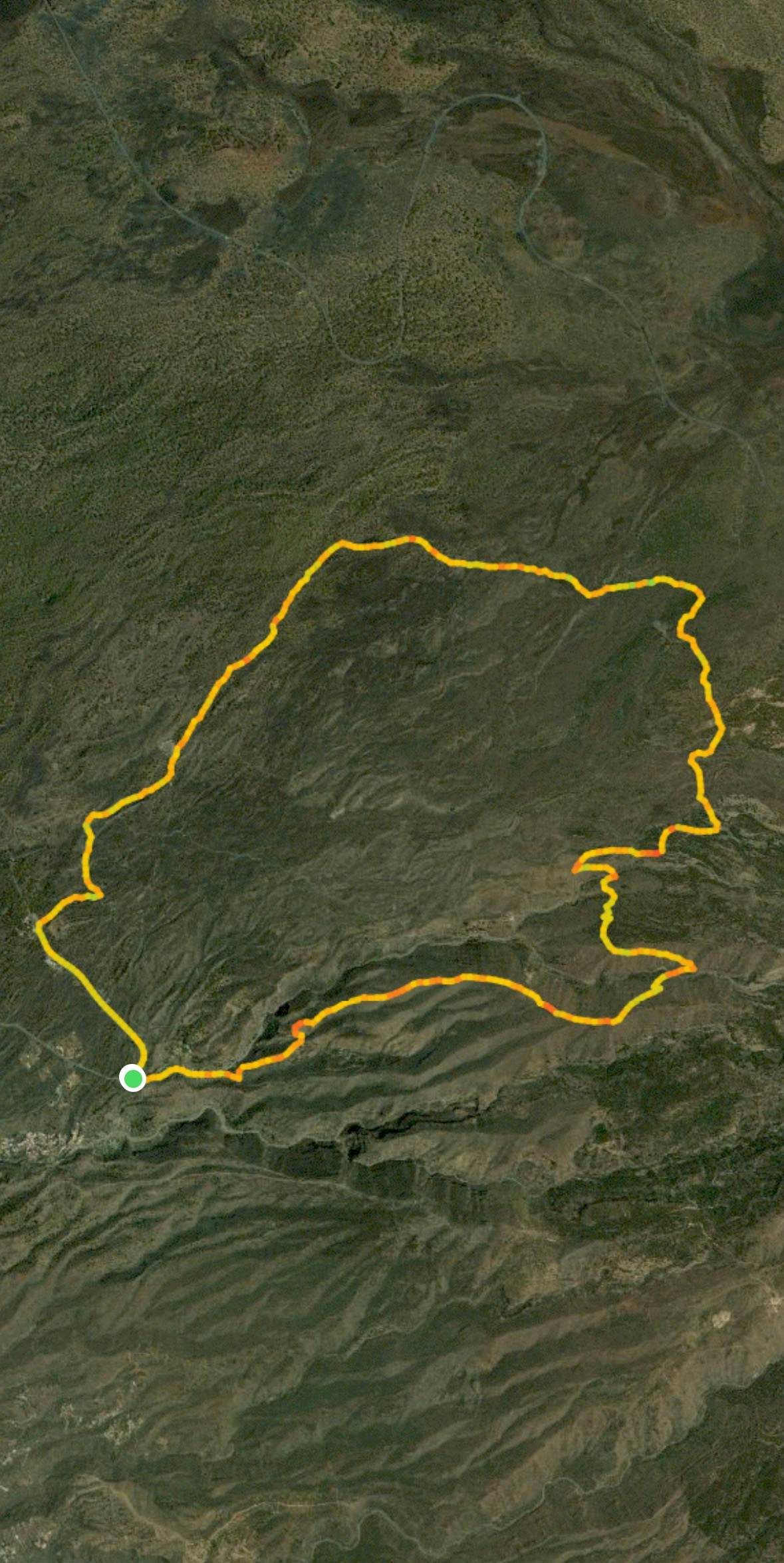Track of the hike from Chirche on the PR-TF-70 and via the Refugio de Chasogo - variant 1