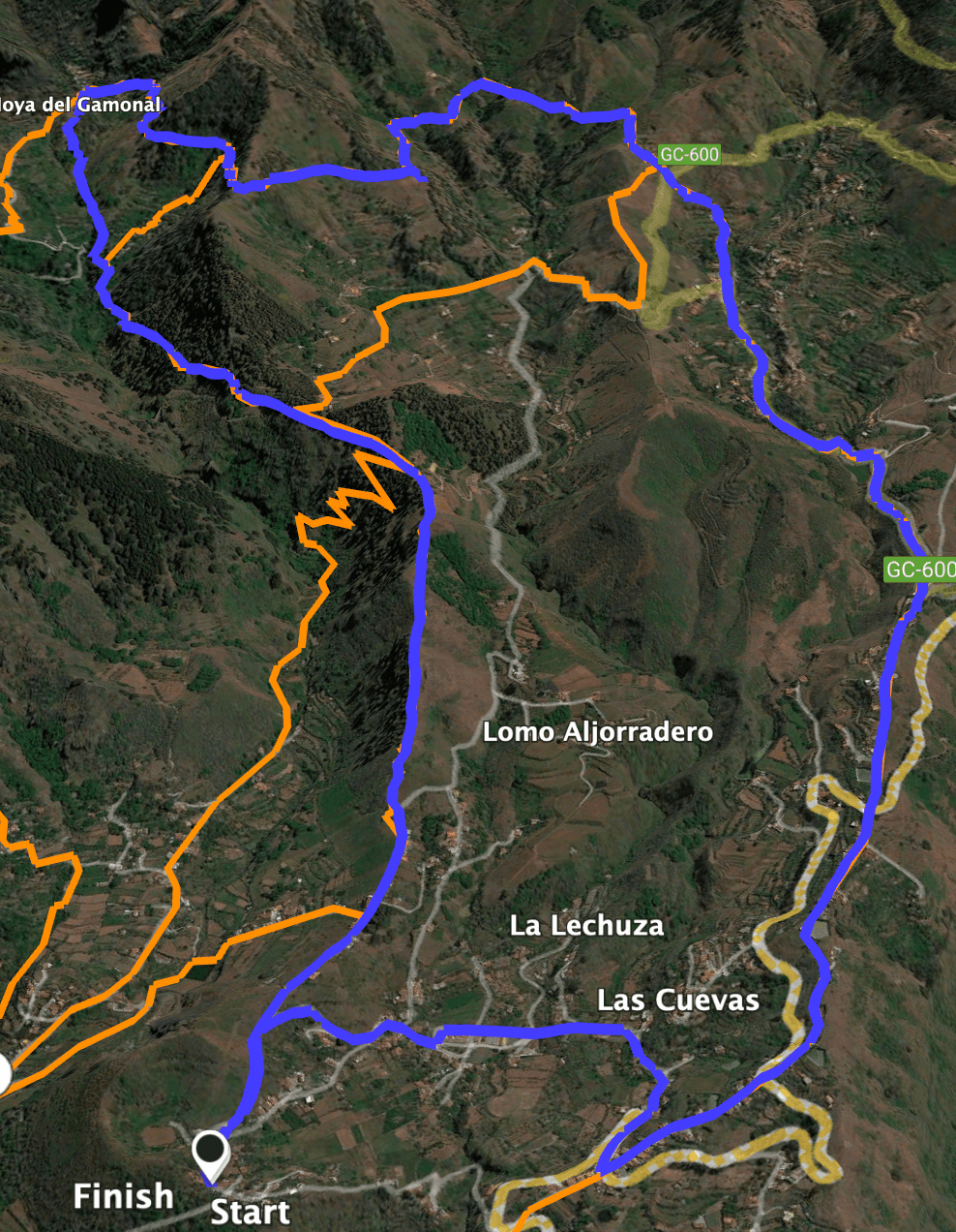 Ruta de la Cueva Grande cerca de Vega de San Mateo
