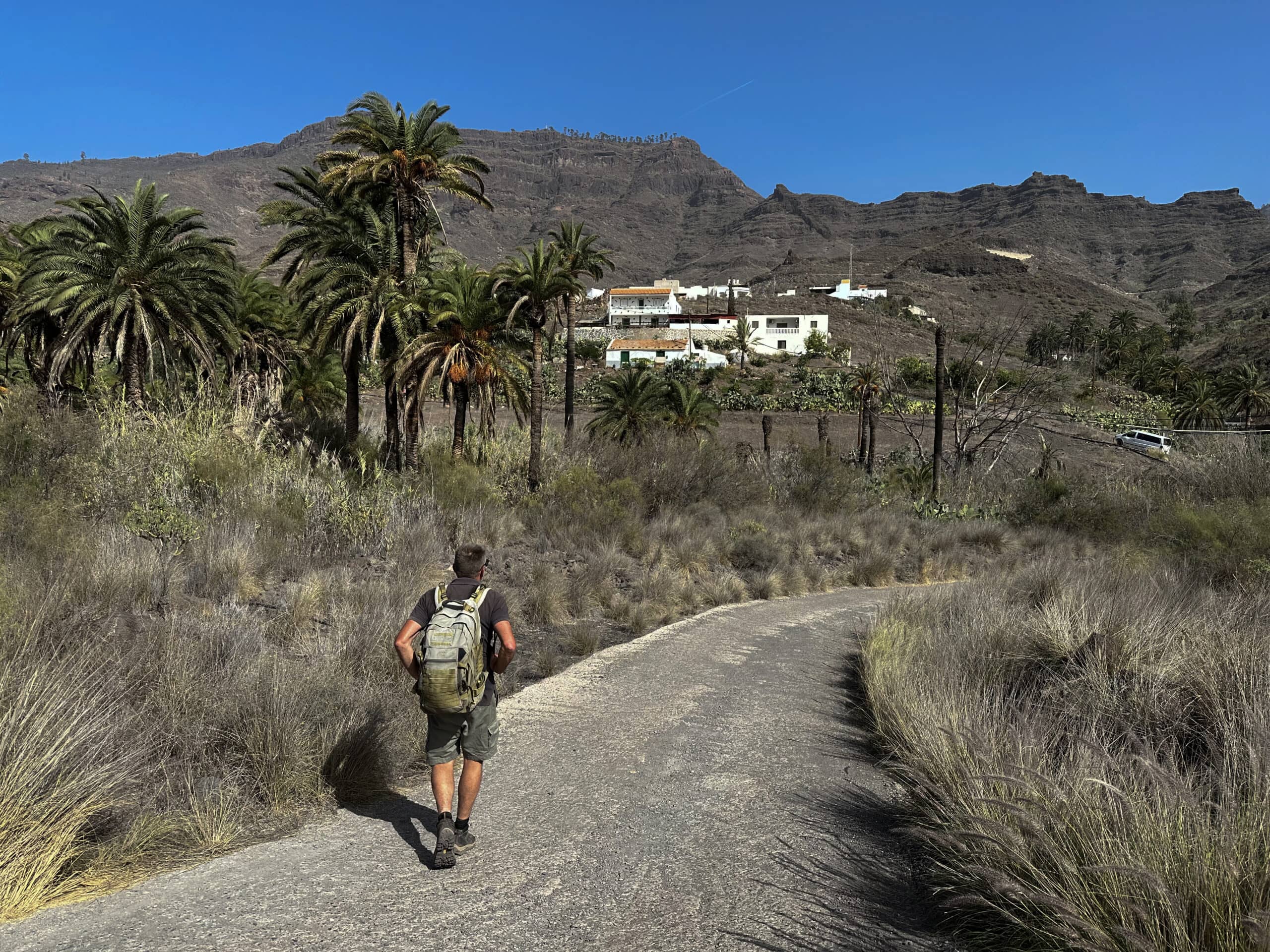 auf dem Wanderweg (Straße) zurück nach Veneguera