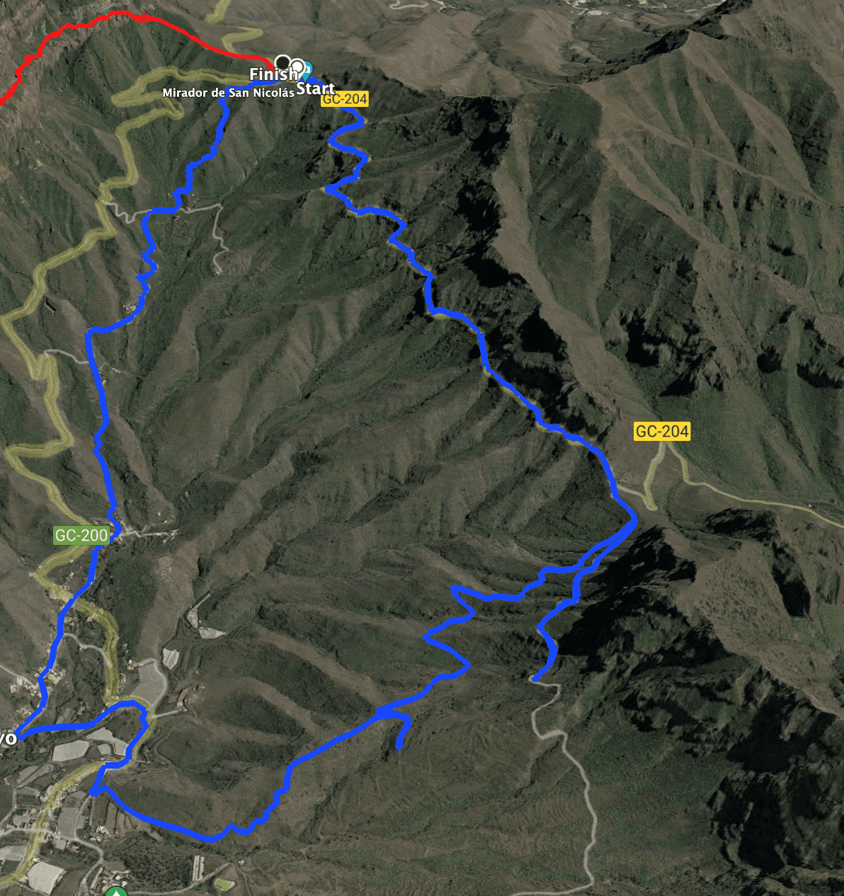 Track der Wanderung Degollada de Tasartico - Circular Aldea