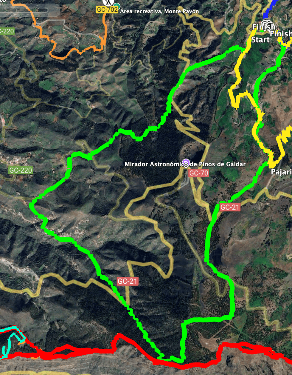 Track der Wanderung Cuevas de los Caballero
