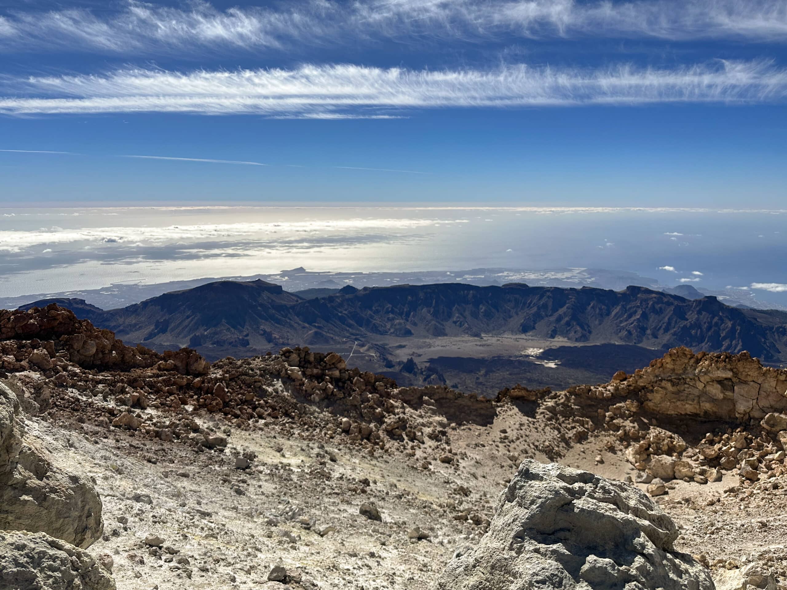 Blick vom Aufstiegsweg zum Teide