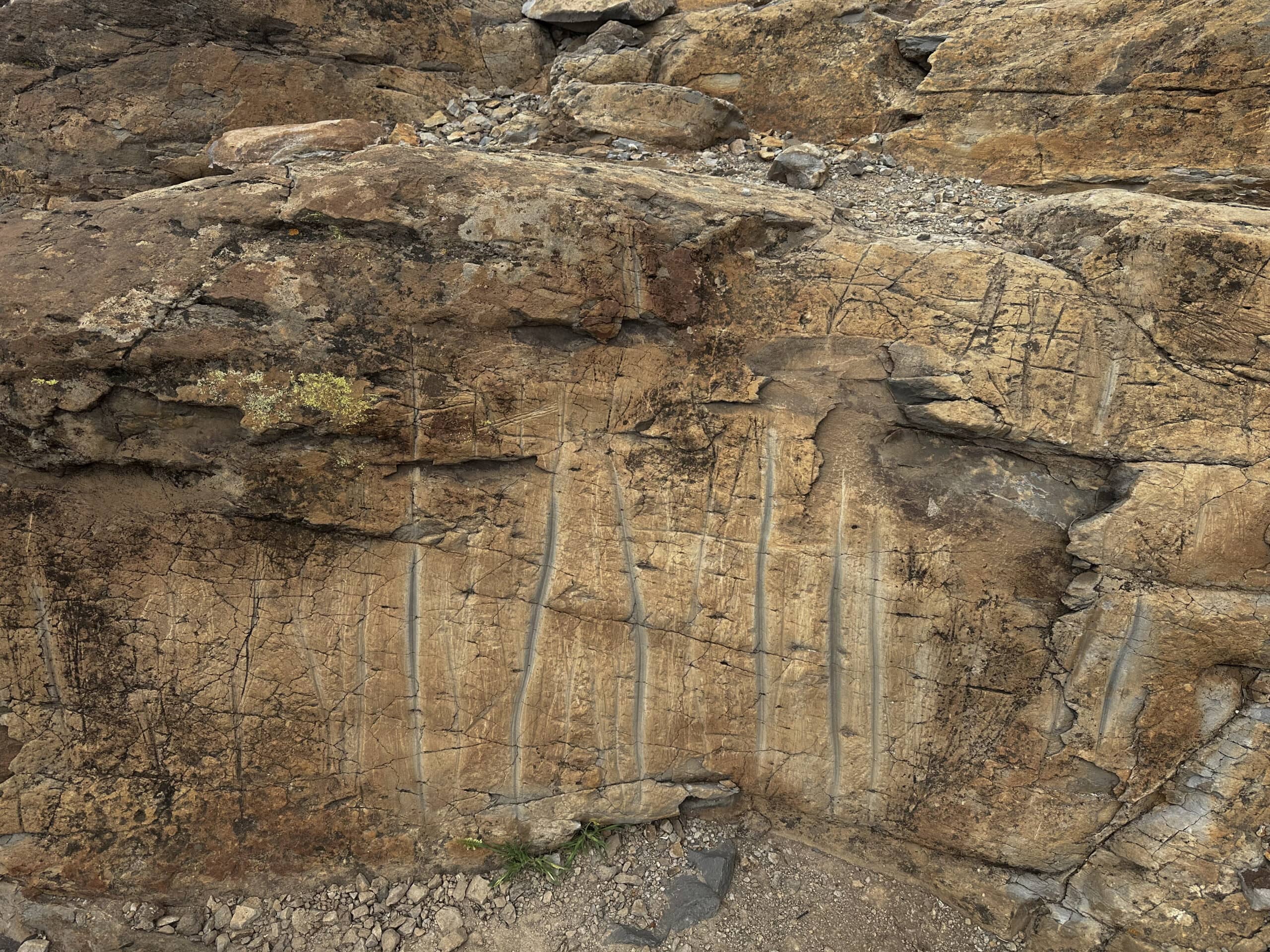 Guanchen Felsen - prähistorische Zeichen
